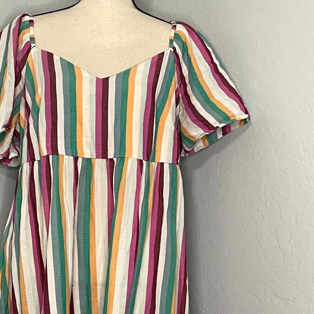 Ava & Viv Multicolor Flutter Sleeve Tiered Knee L… - image 5